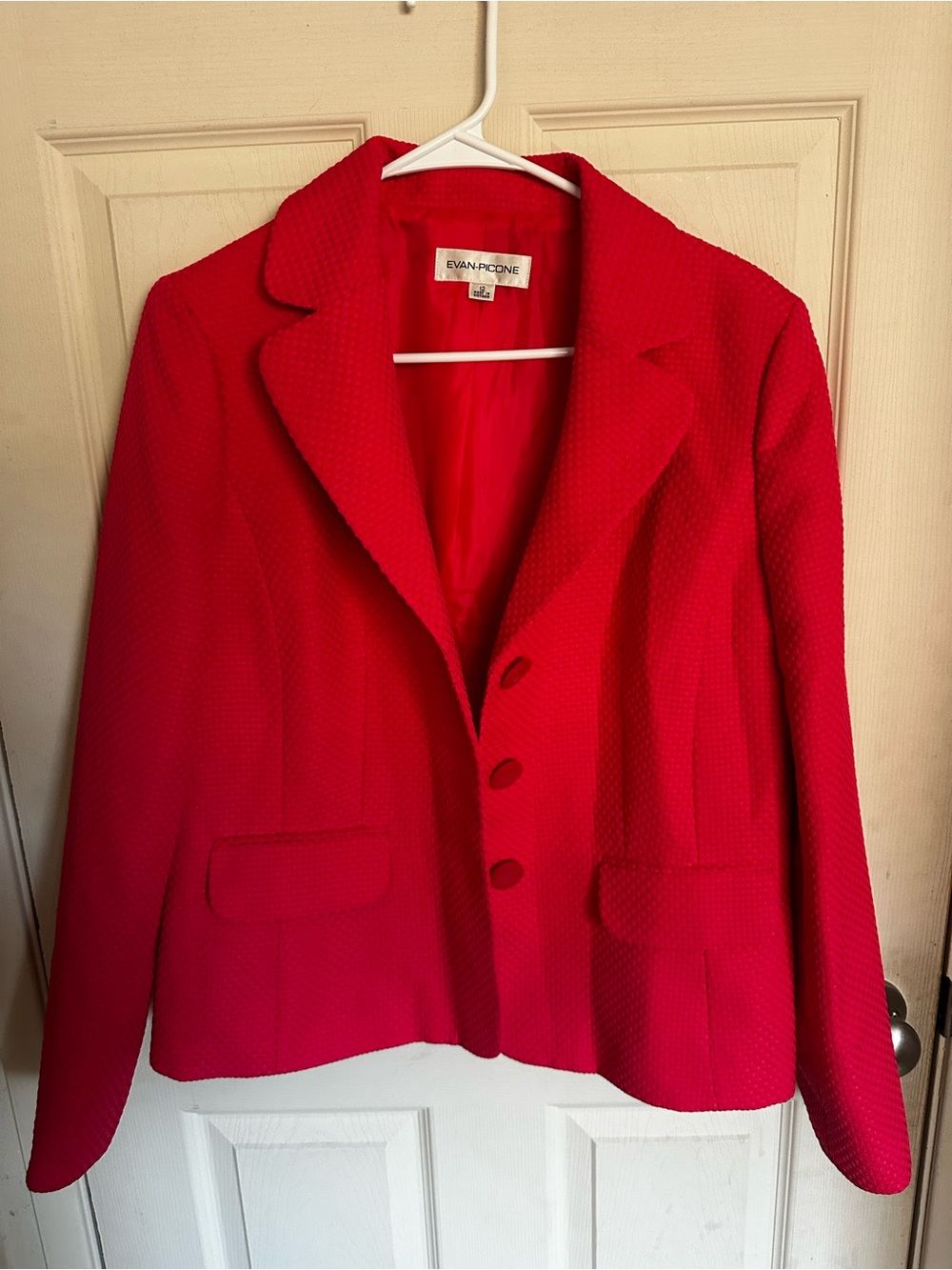 Evan Picone Women's Coral Textured Blazer size 12